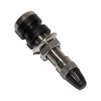 SNAP-IN TUBLESS VALVE STRAIGHT CHROME 35MM (8MM DIA) X1 PACK